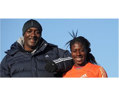 Lloyd Cowan and Christine Ohuruogu 2008